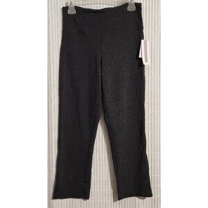Peace And Pearls Leggings  Size Medium Color Gray charcoal Tummy Control